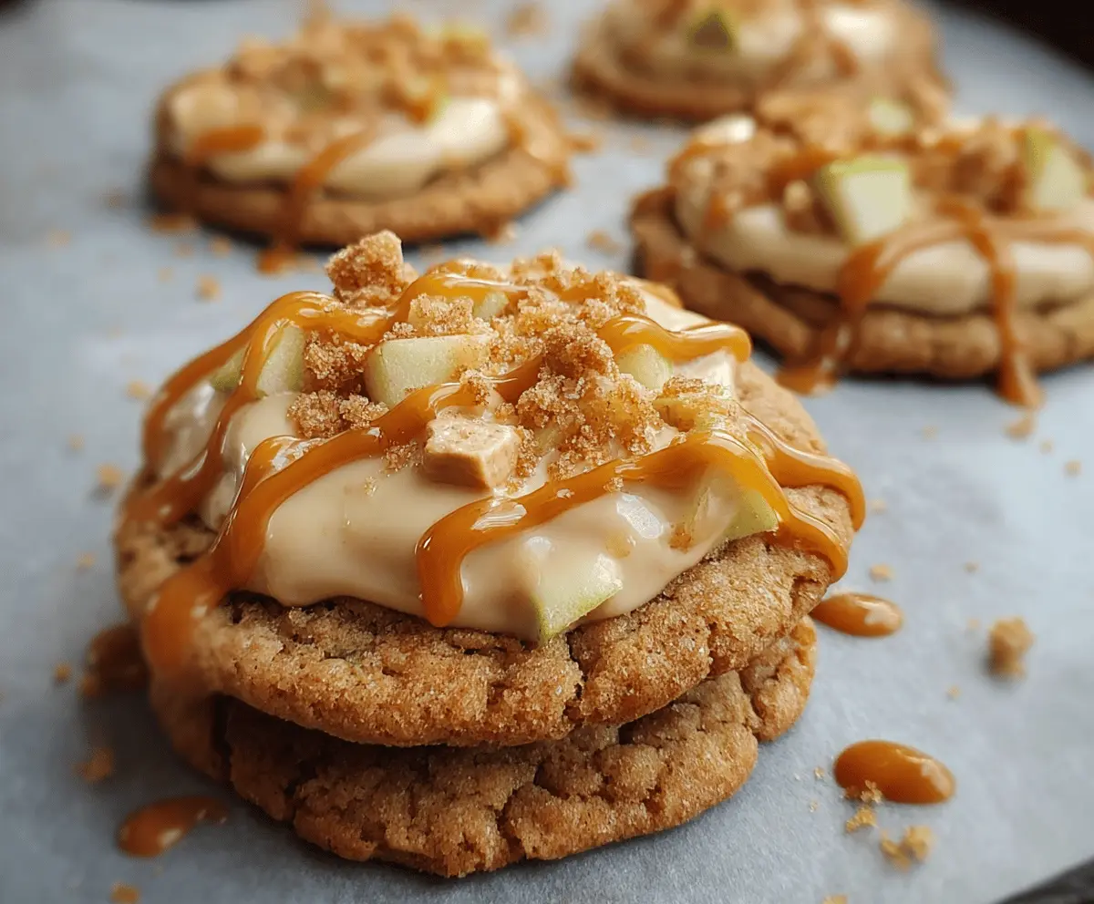 Easy Caramel Apple Cookies Recipe