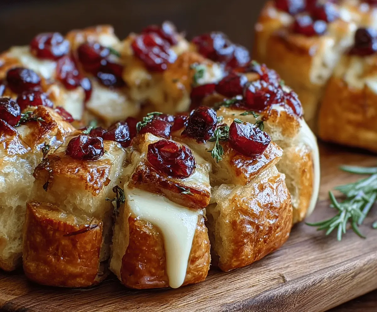 Easy Cranberry Brie Bread Bites