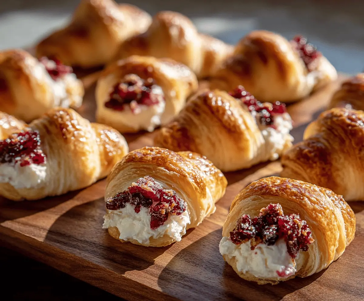 Easy Cranberry Cream Cheese Bites