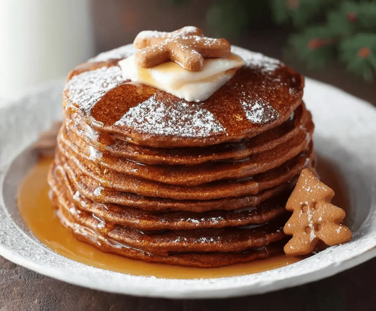 Easy Gingerbread Pancakes Recipe