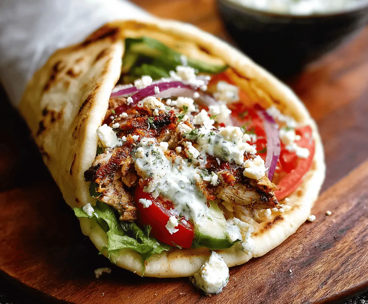 Easy Greek Chicken Gyros Recipe