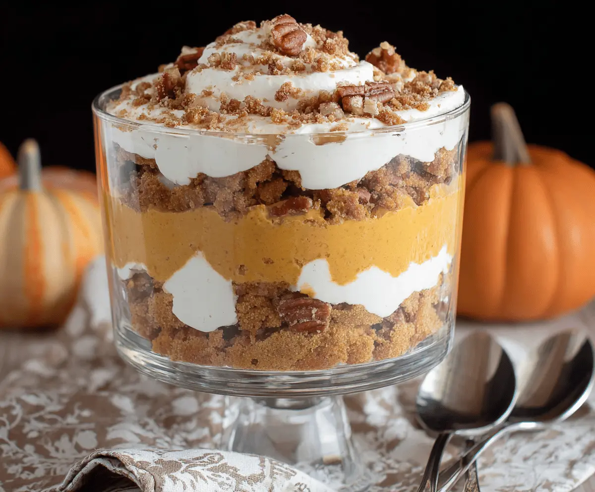 Maple Pecan Pumpkin Cheesecake Trifle
