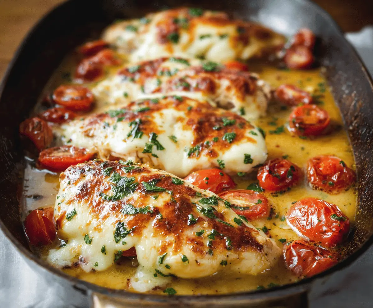Easy Balsamic Chicken with Mozzarella