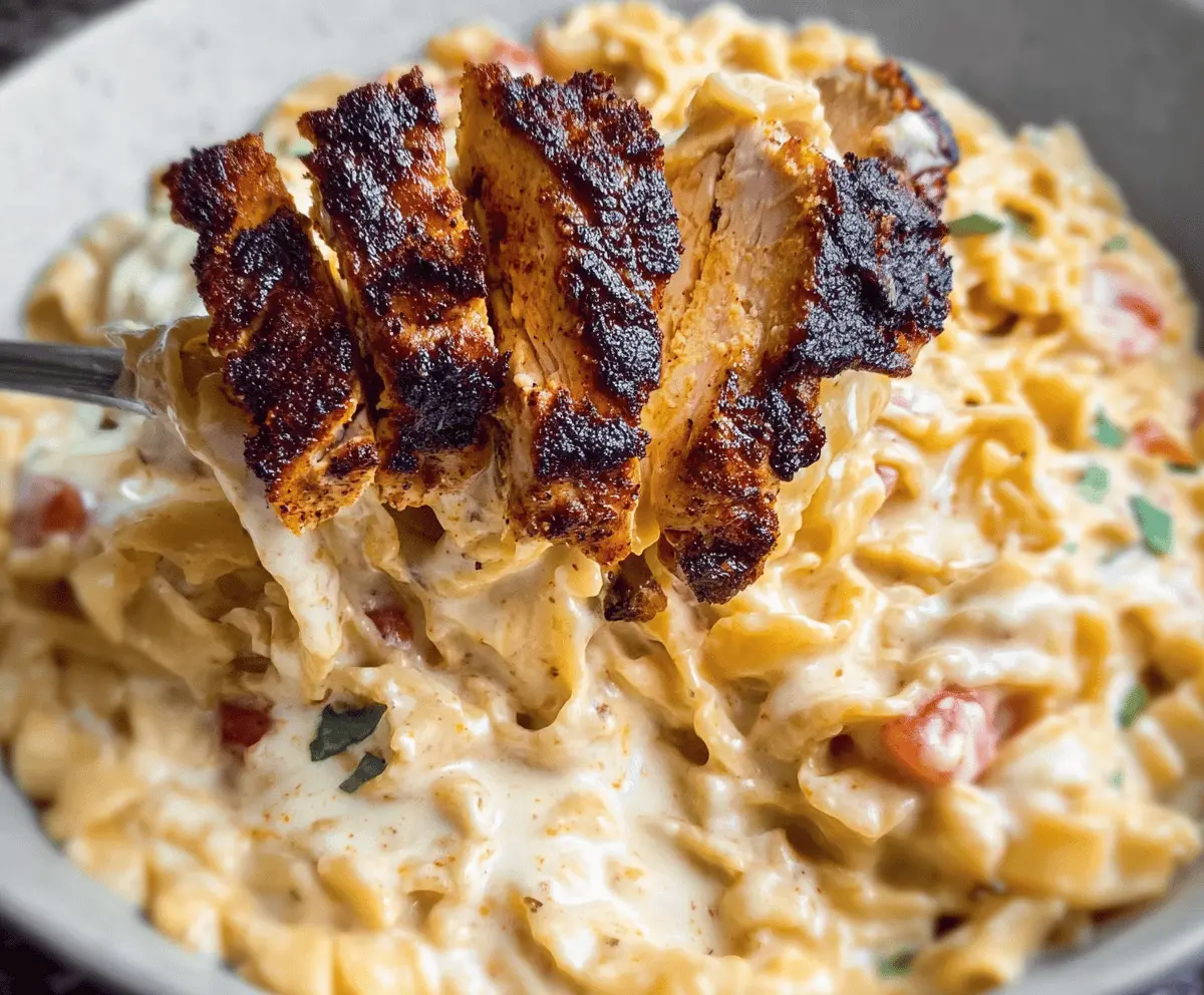 Blackened Cajun Chicken Alfredo Recipe