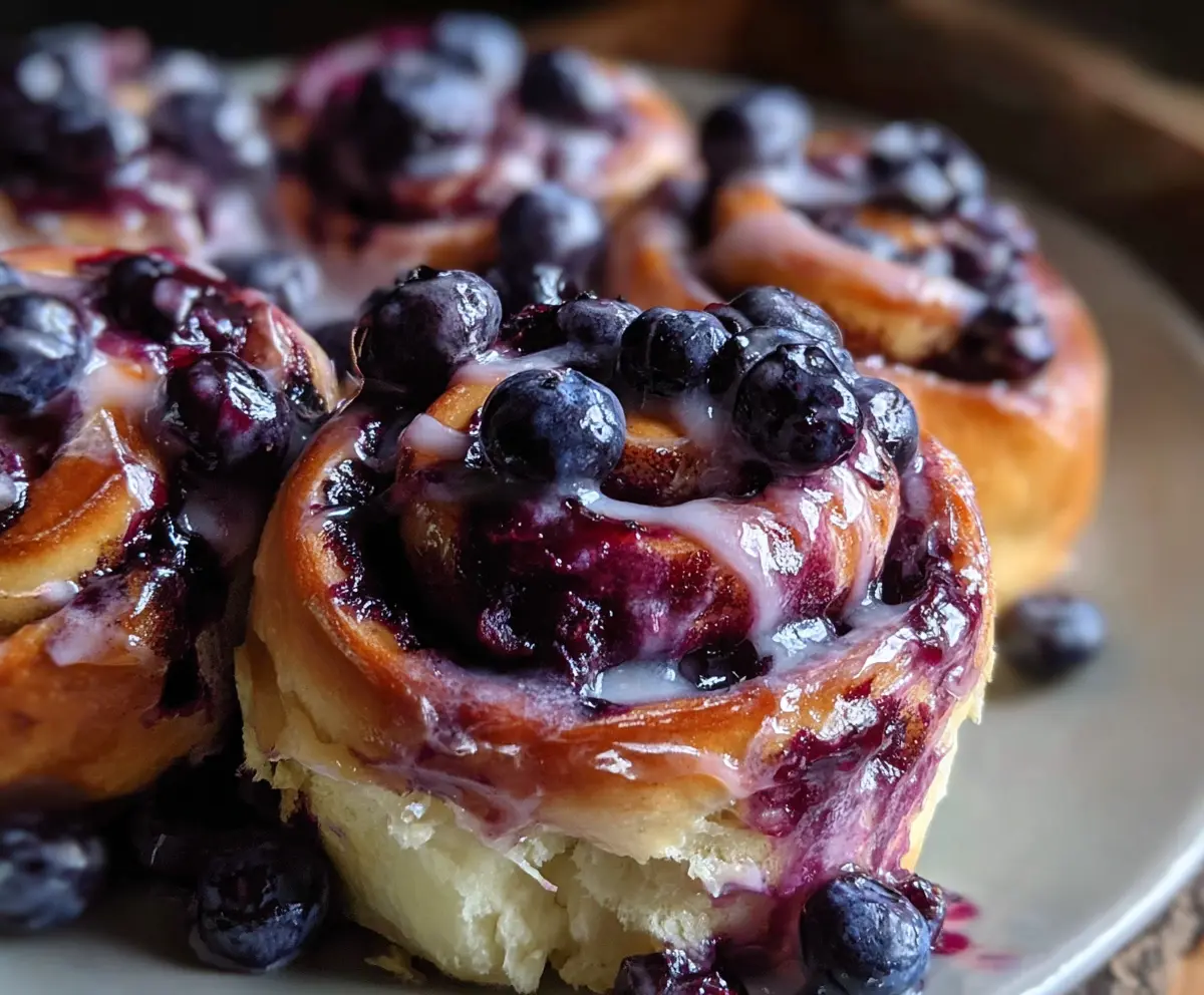 Easy Blueberry Cinnamon Rolls Recipe