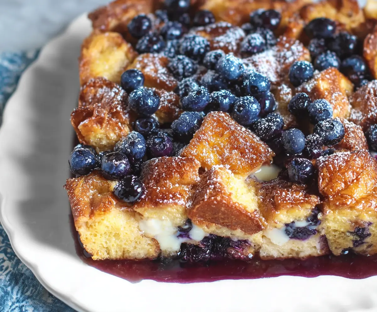 Easy Blueberry French Toast Bake