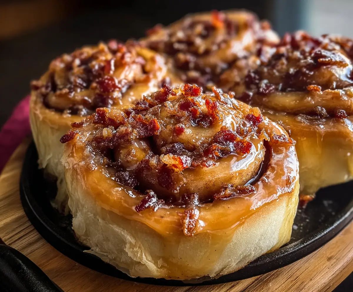Sweet & Savory Bourbon Maple Bacon Rolls