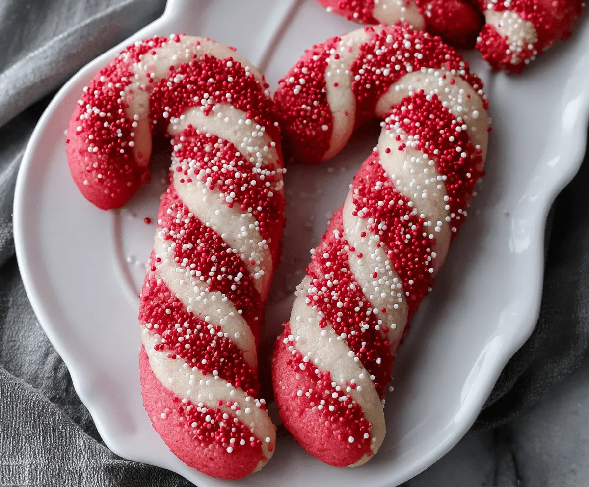 Easy Candy Cane Cookies Recipe