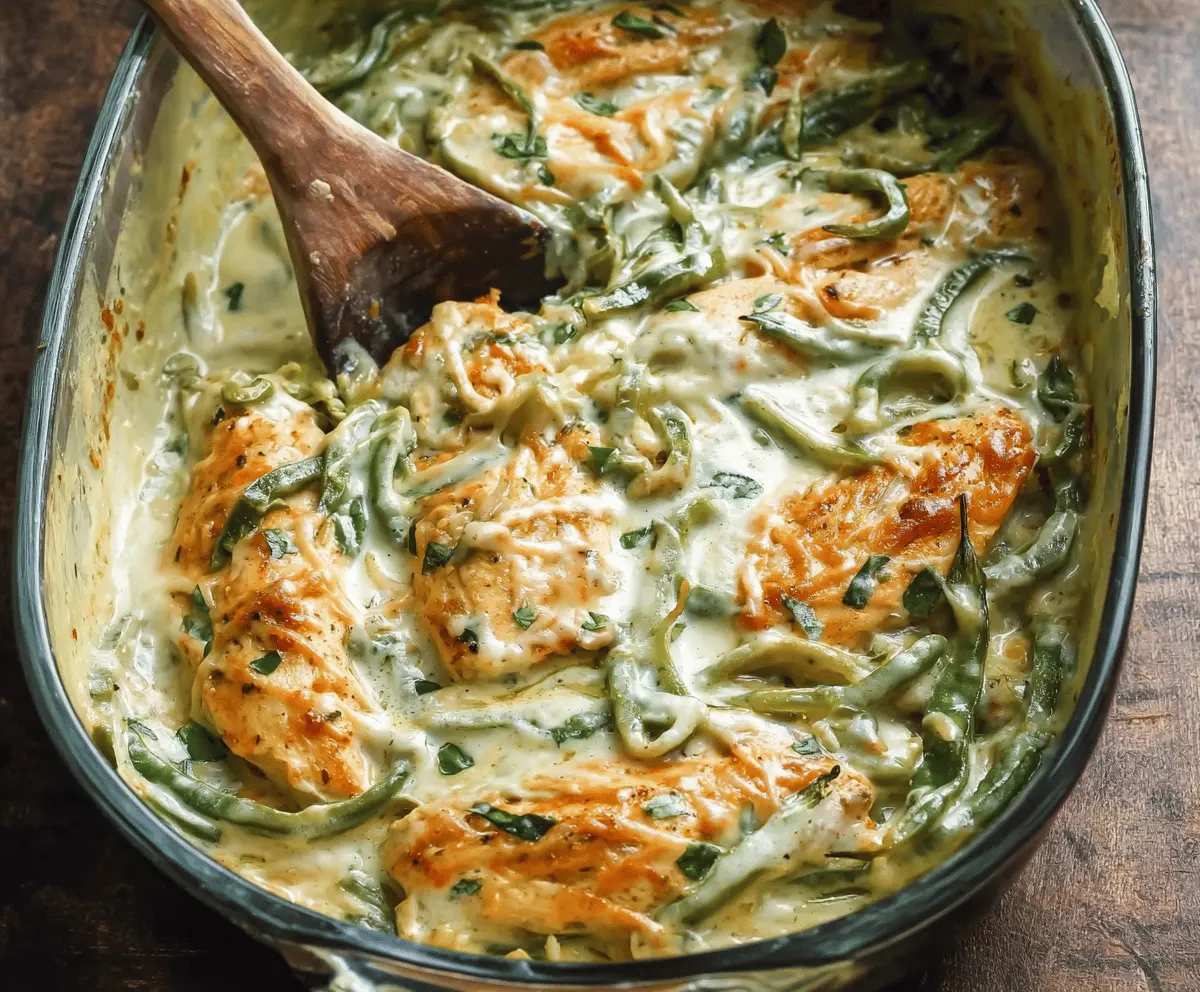 Easy Chicken Poblano Casserole