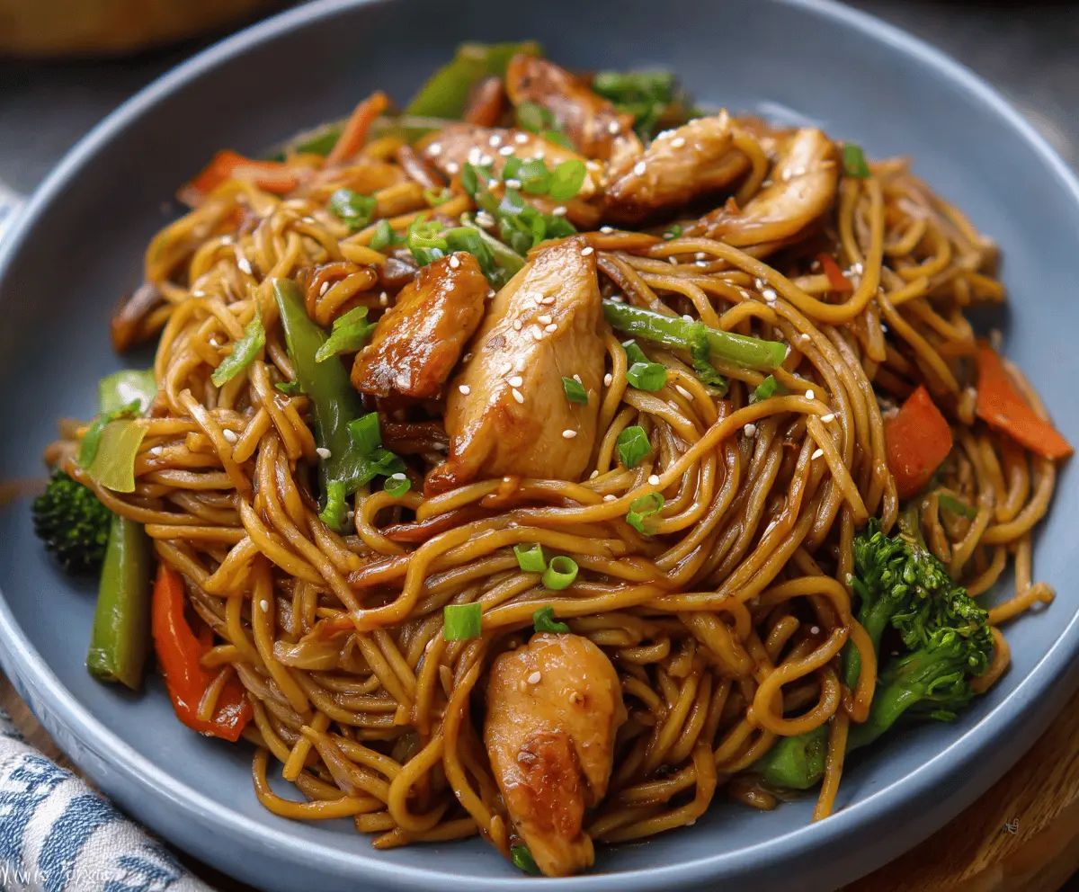 Easy Chicken Teriyaki Noodles