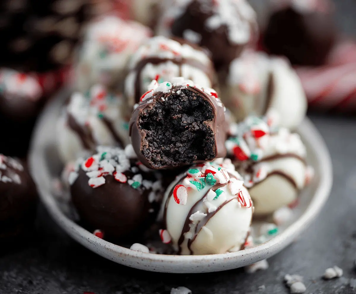 Easy Christmas Oreo Balls Recipe