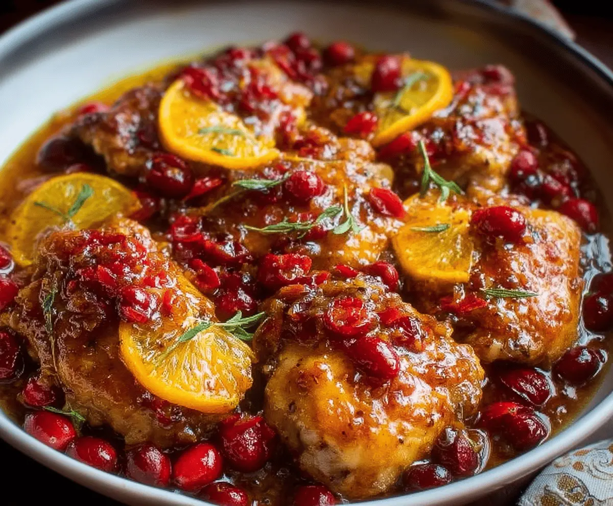 Easy Cranberry Orange Chicken