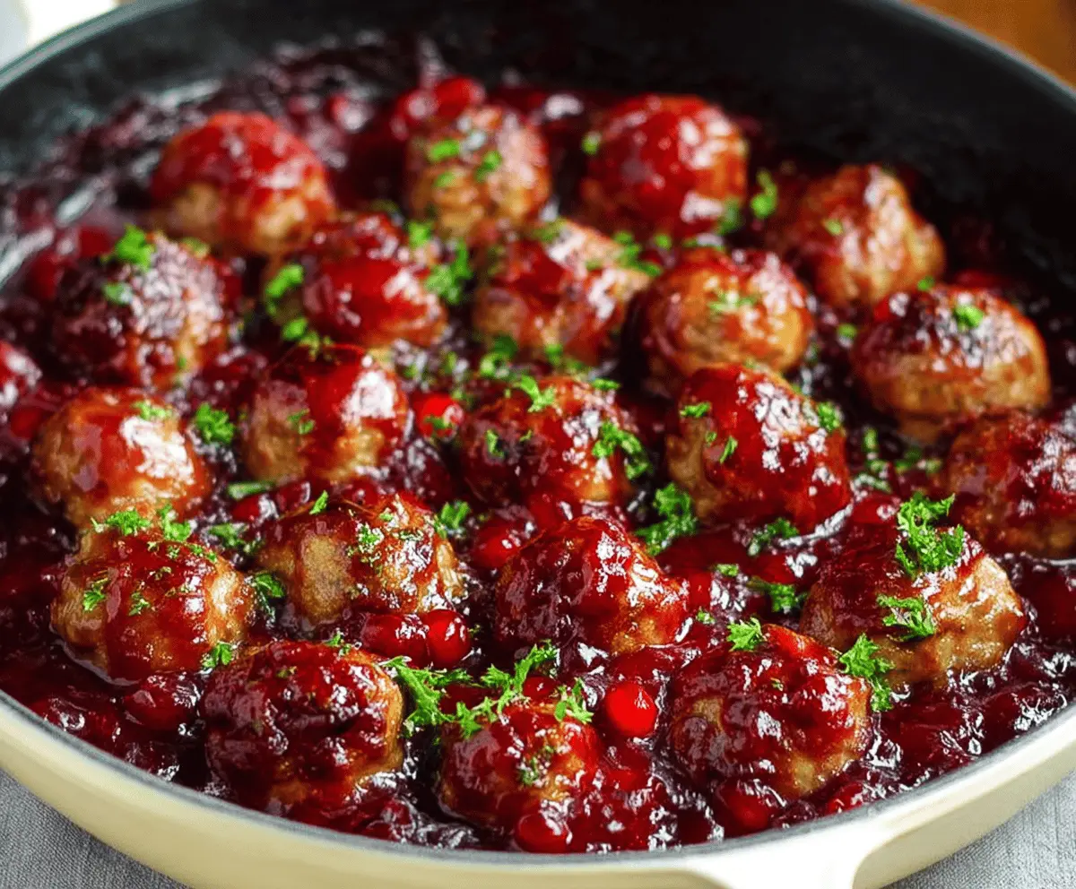 Easy Cranberry Sauce Meatballs Recipe