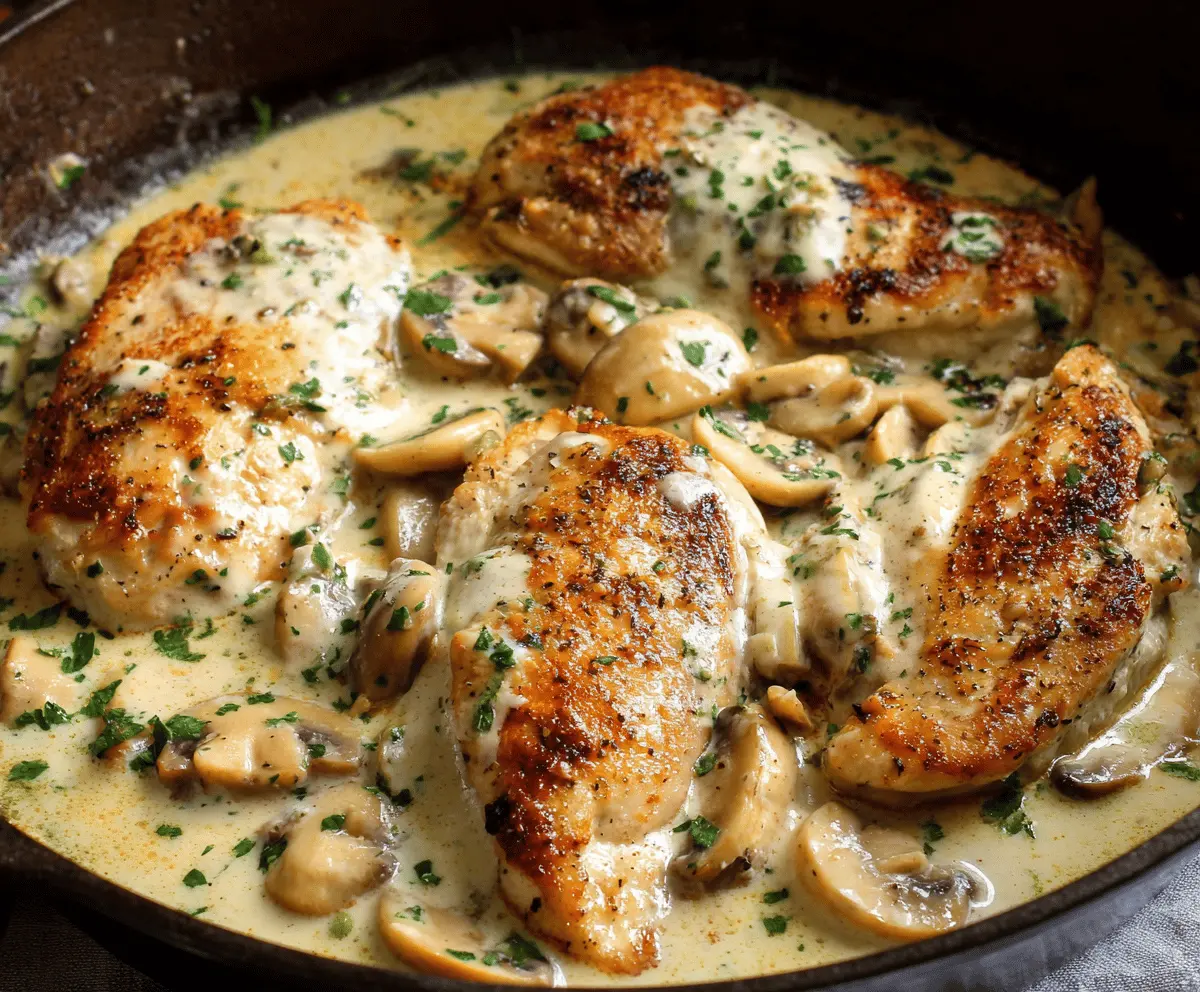 Easy Creamy Garlic Chicken Recipe
