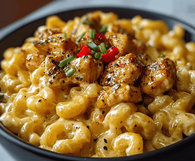 Creamy Honey Pepper Chicken Mac and Cheese