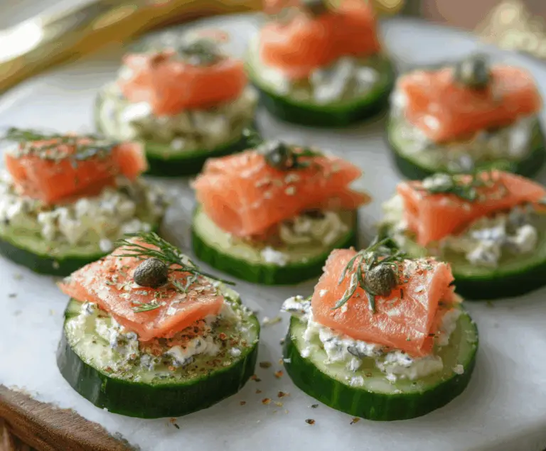 Cucumber Smoked Salmon Bites