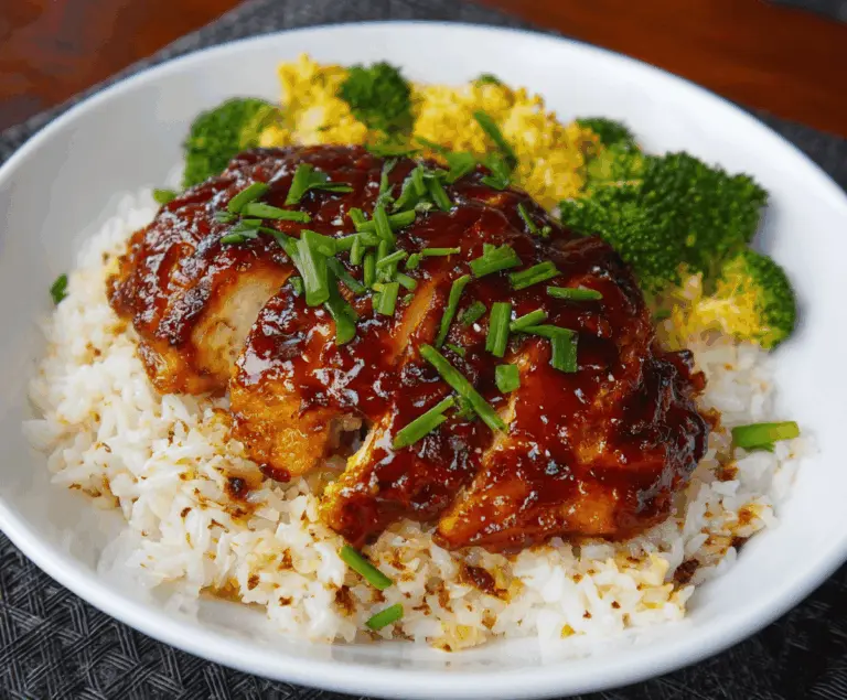Honey BBQ Chicken Rice