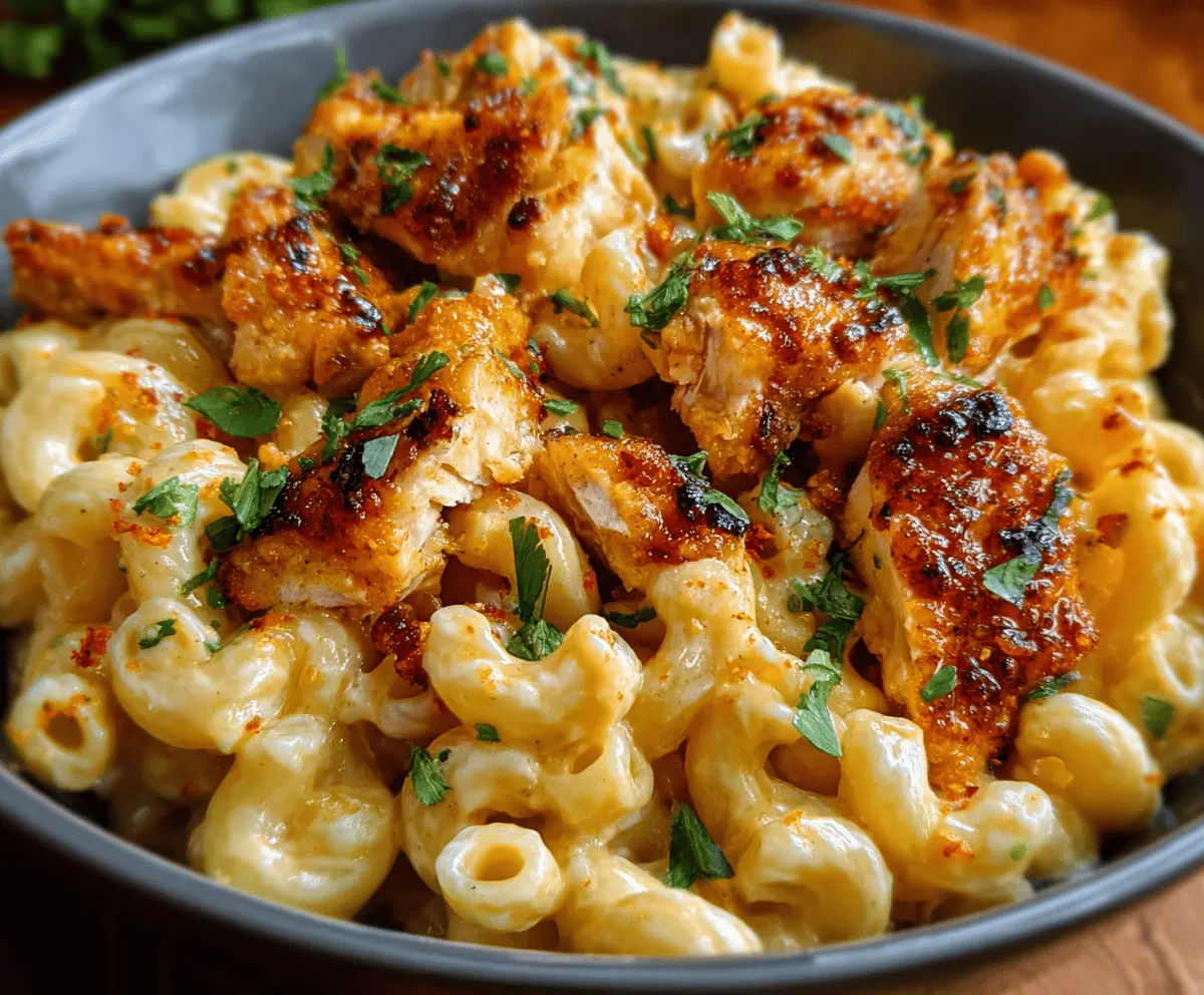 Hot Honey Chicken Mac & Cheese