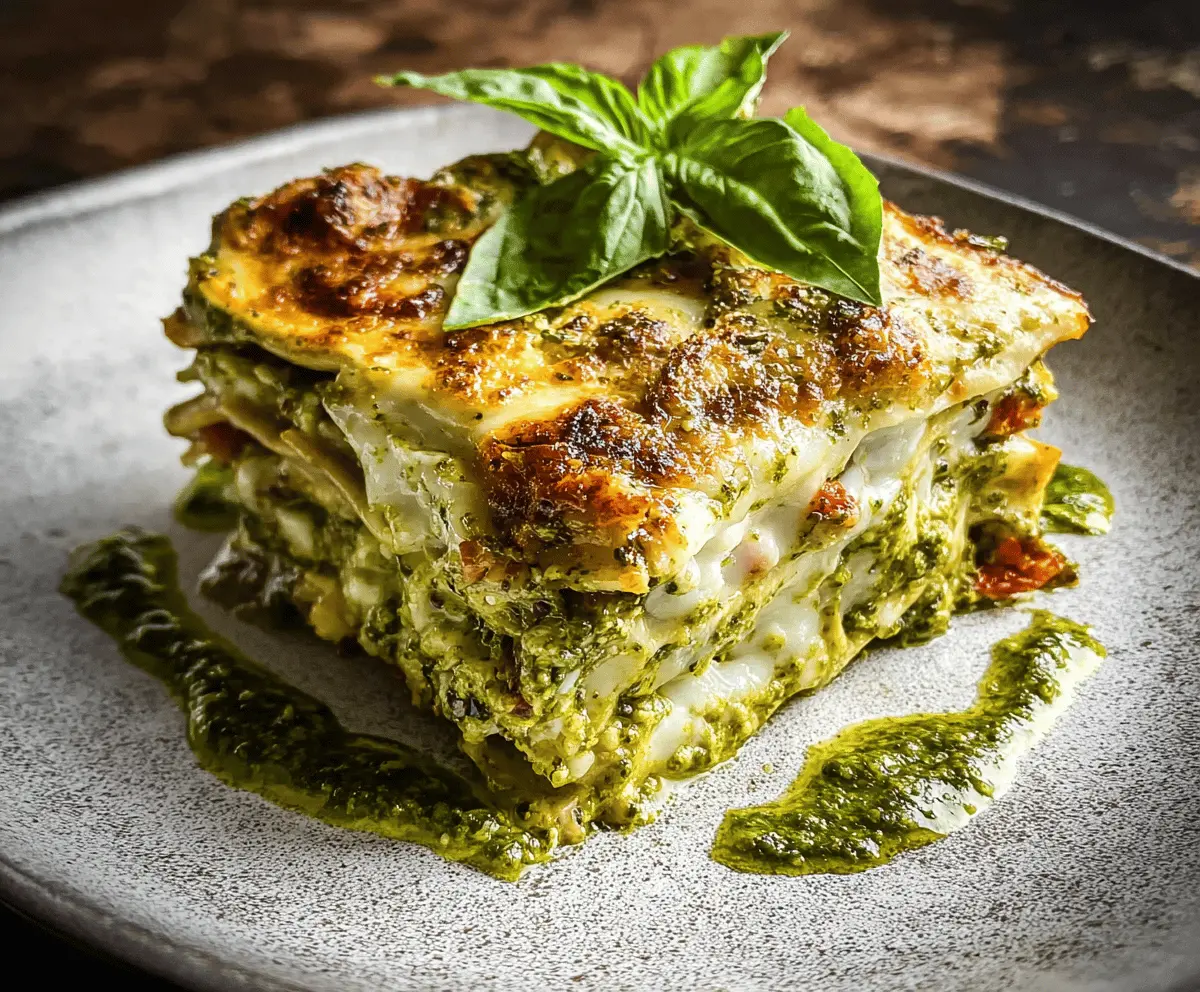 Easy Pesto Lasagna Recipe