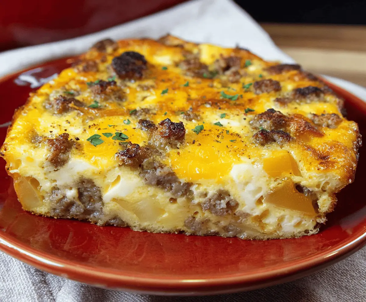 Easy Sausage Egg Casserole