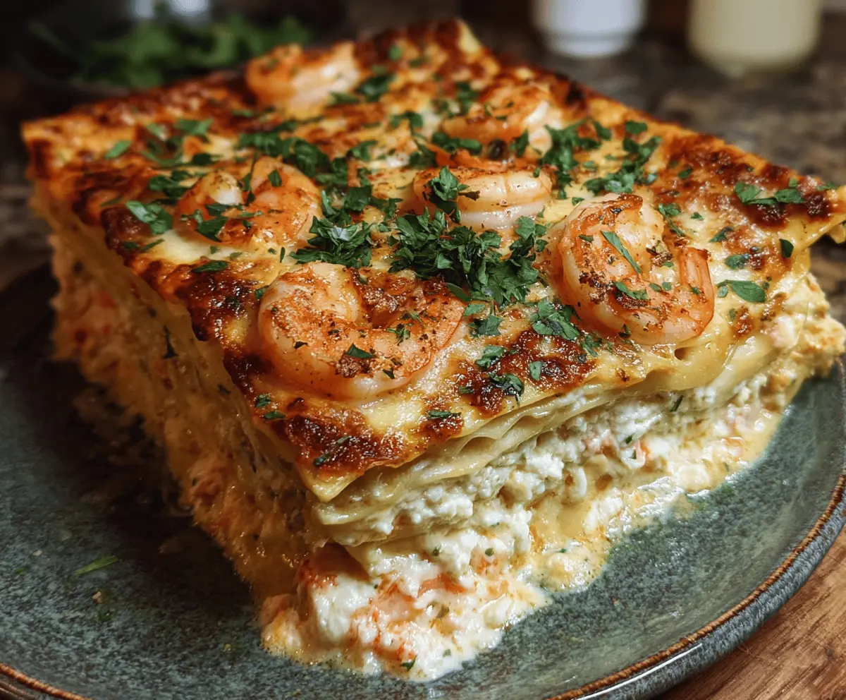 Easy Shrimp Crab Lasagna Recipe