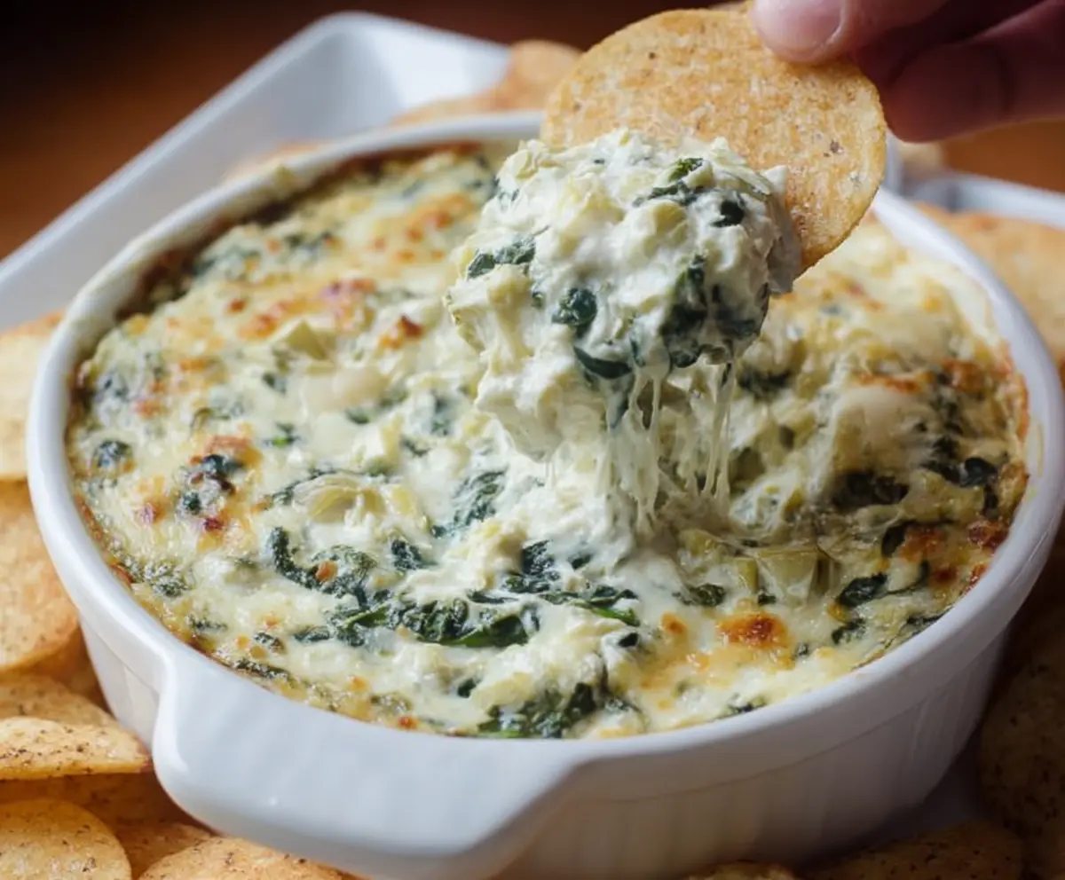 Easy Spinach Artichoke Dip Recipe