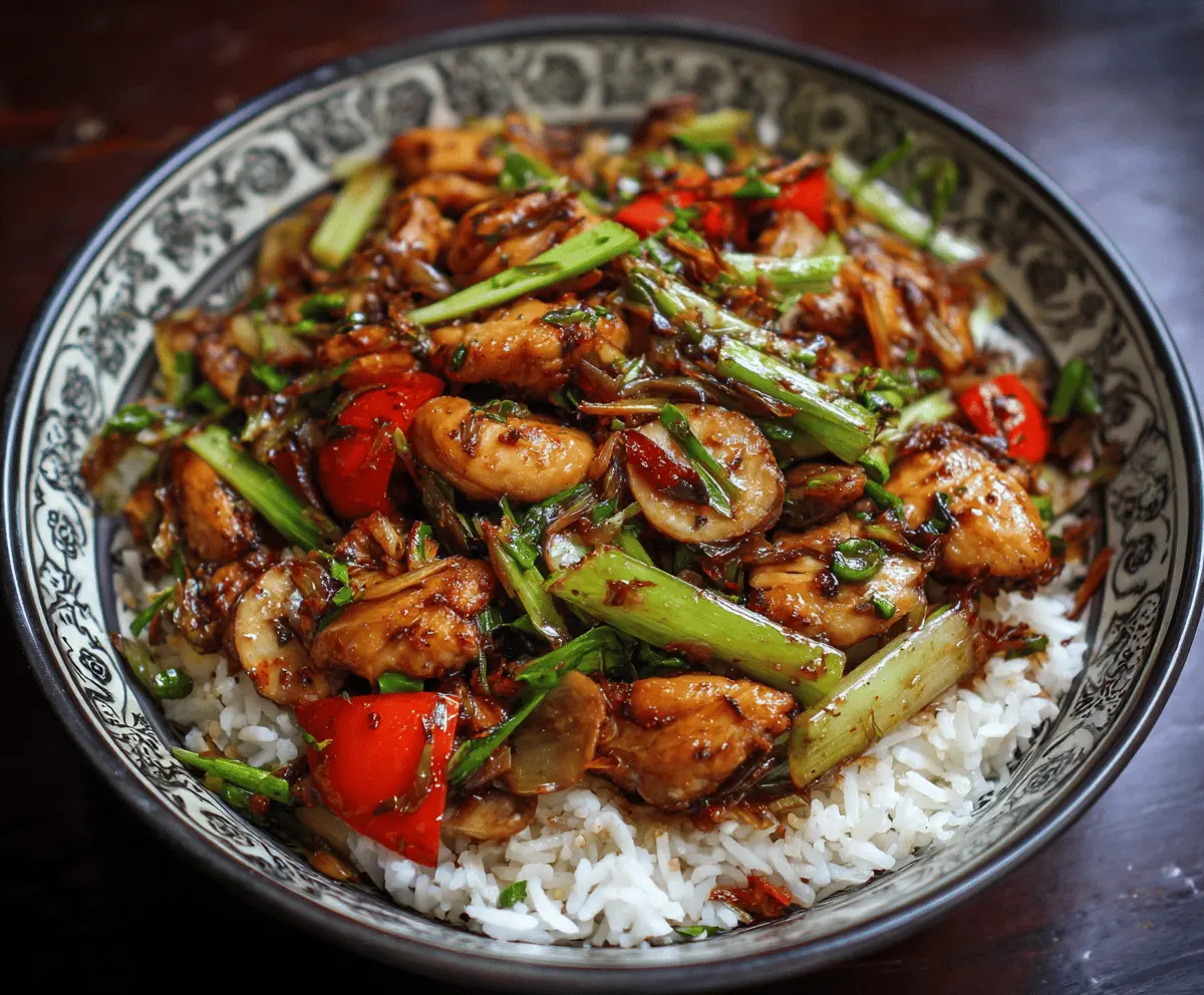 Easy Chinese Garlic Chicken Stir-Fry
