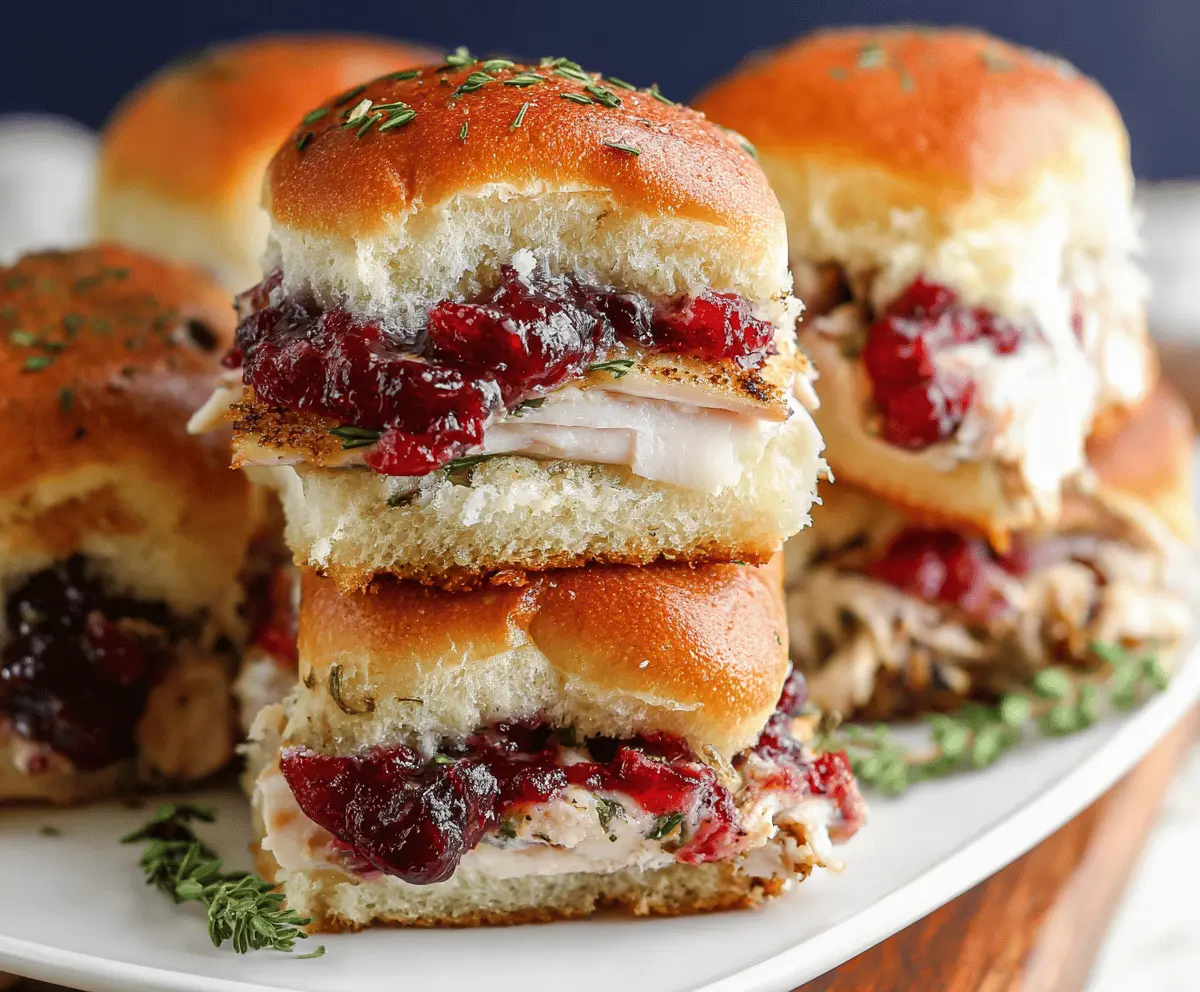 Easy Turkey Cranberry Sliders
