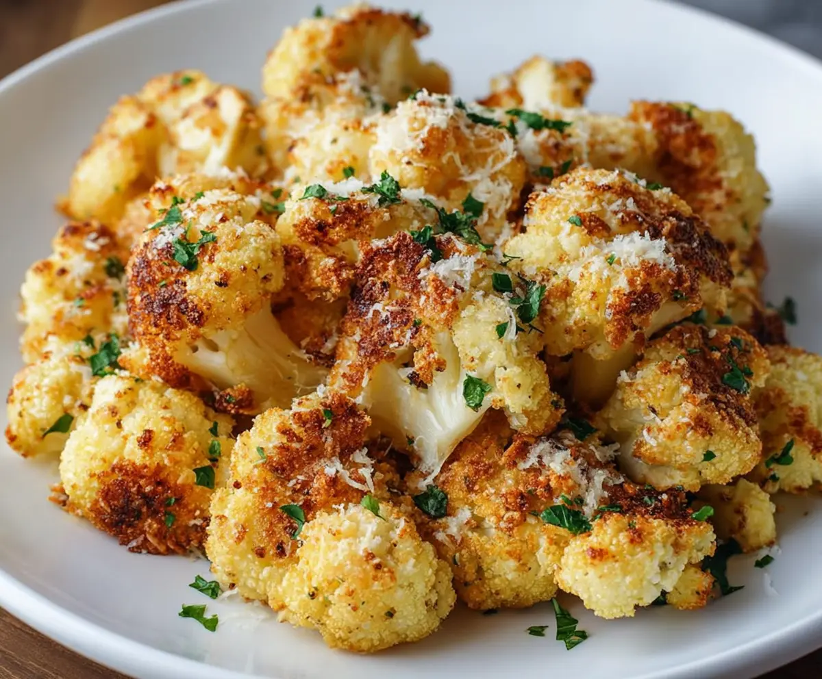 Crispy Air Fryer Parmesan Cauliflower