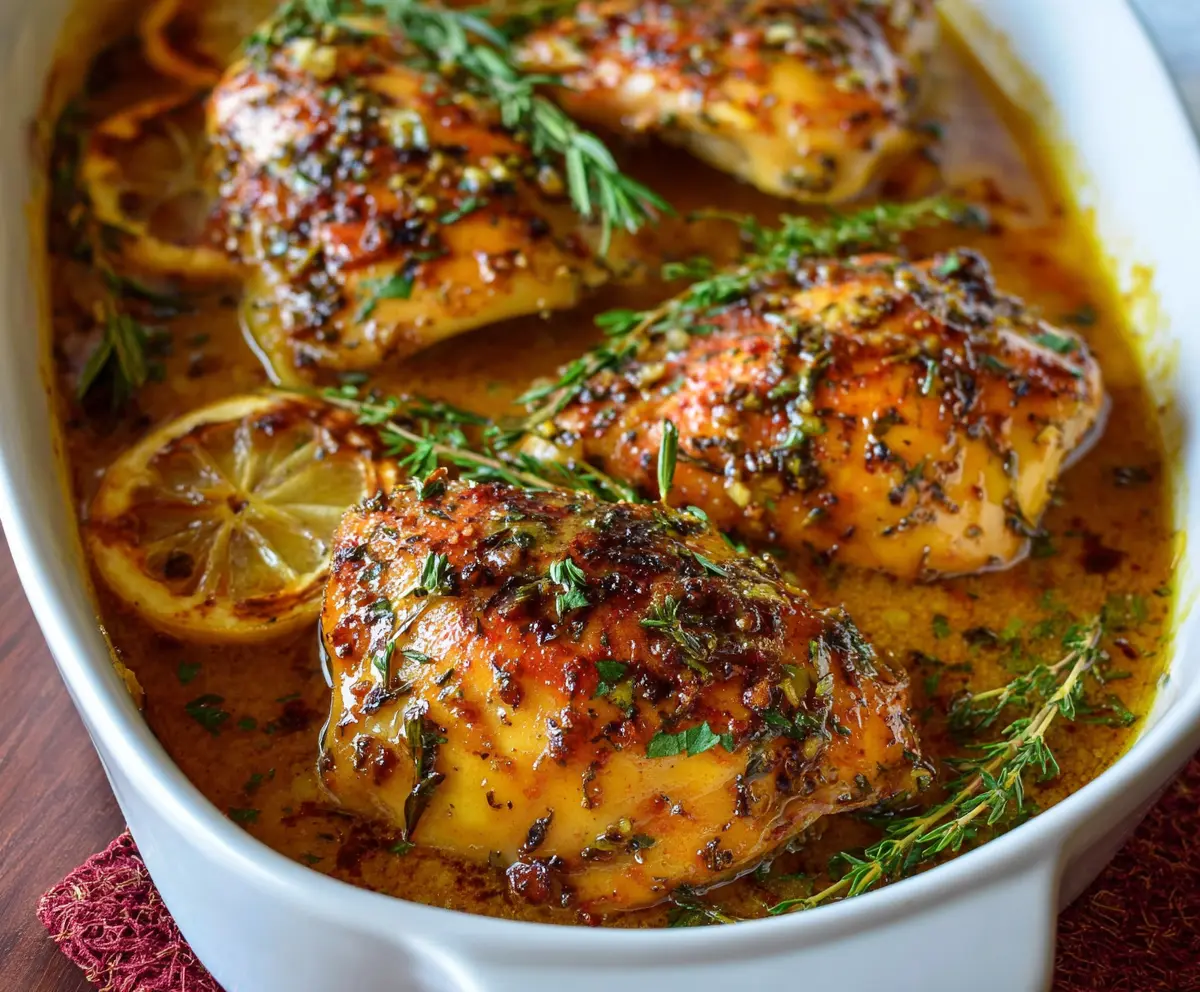 Easy Baked Honey Dijon Chicken