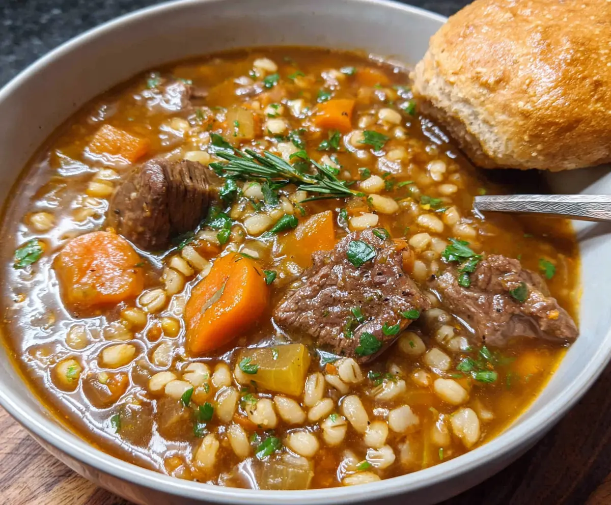 Hearty Beef and Barley Soup Recipe