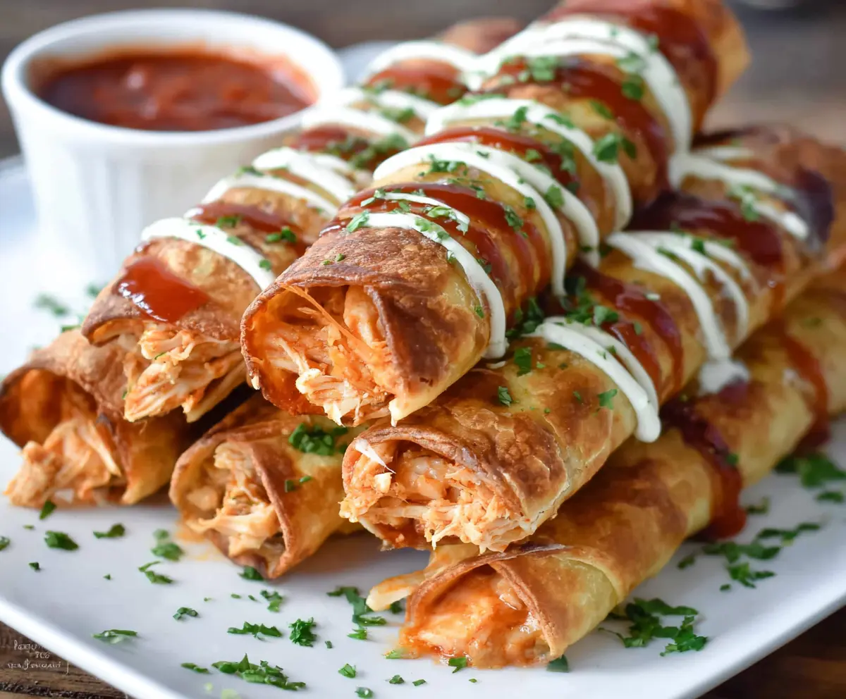 Easy Buffalo Chicken Taquitos Recipe