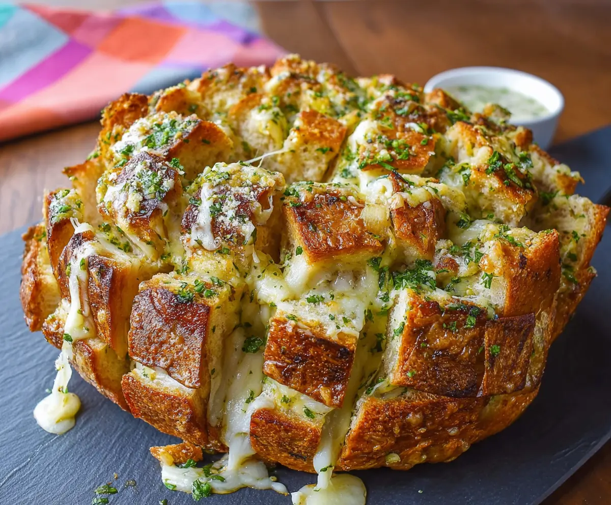 Cheesy Garlic Pull Apart Bread