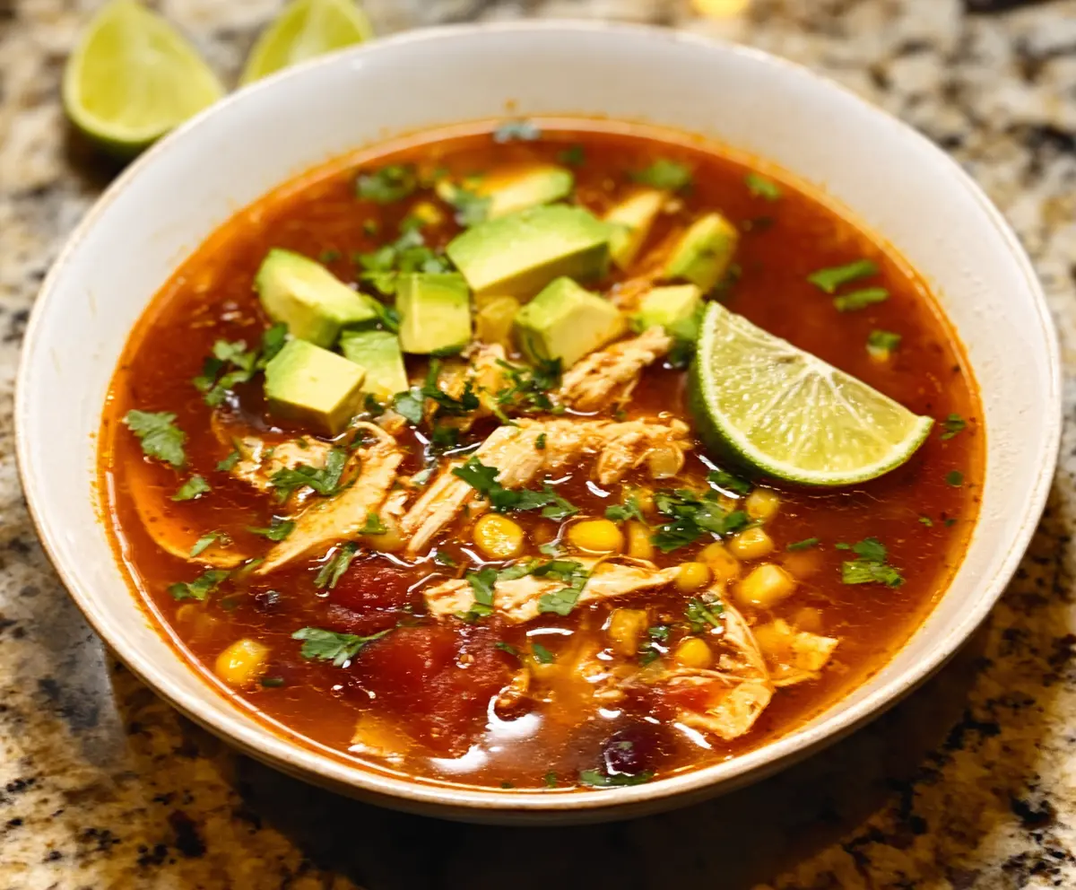 Easy Chicken Tortilla Soup Recipe