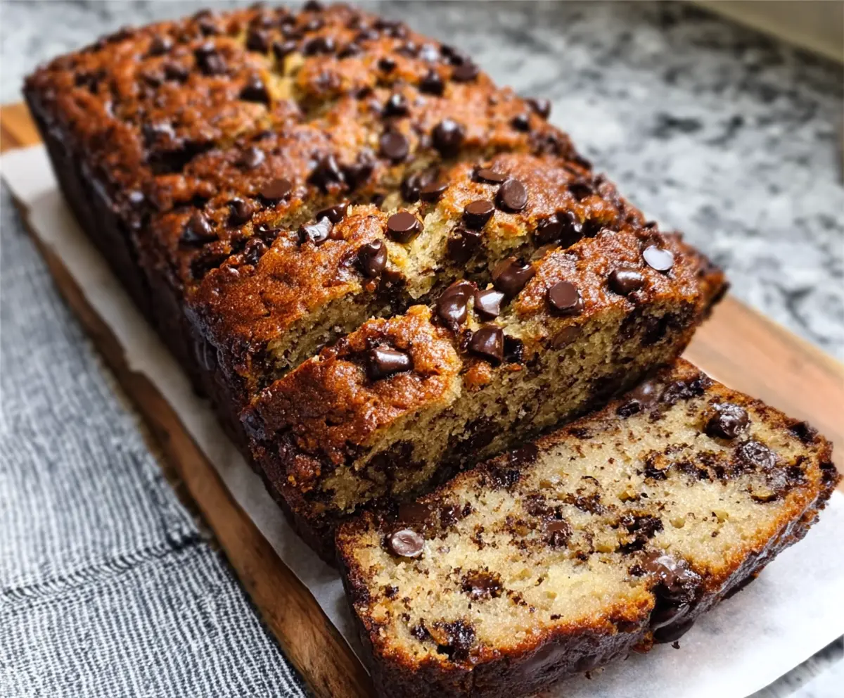 Easy Chocolate Chip Banana Bread