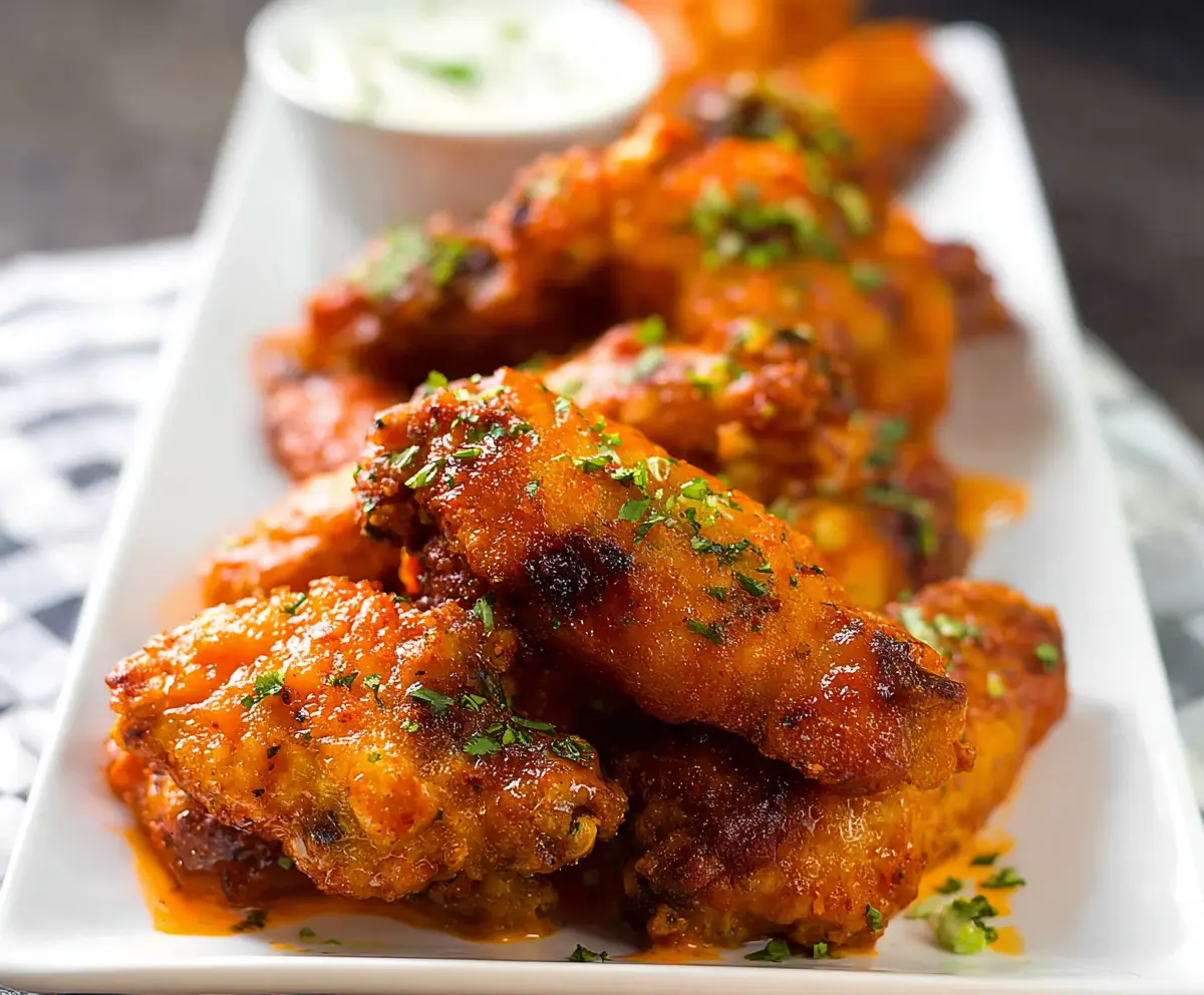 Crispy Buffalo Chicken Wings — spicy, crunchy, game-day favorite