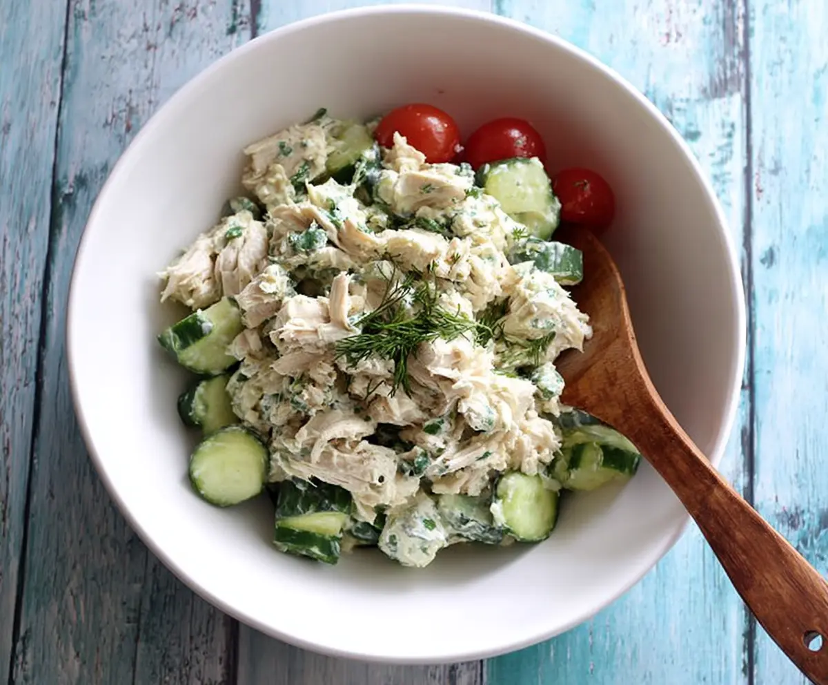 Easy Cucumber Dill Chicken Salad