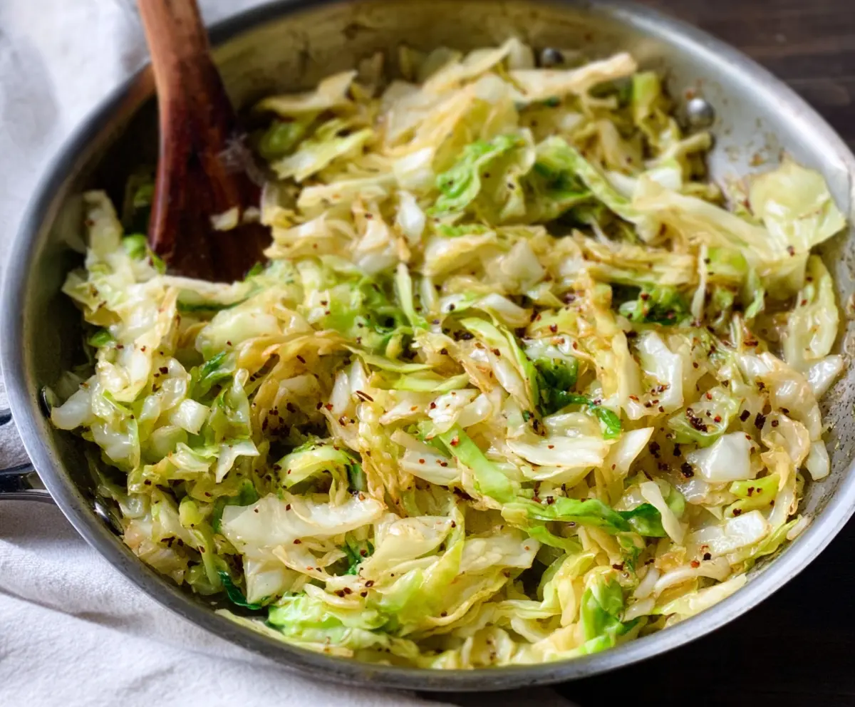 Garlic Butter Sautéed Cabbage Recipe