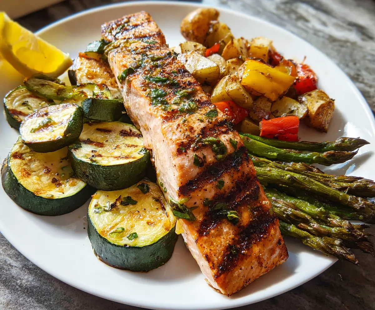 Easy Grilled Salmon & Veggies