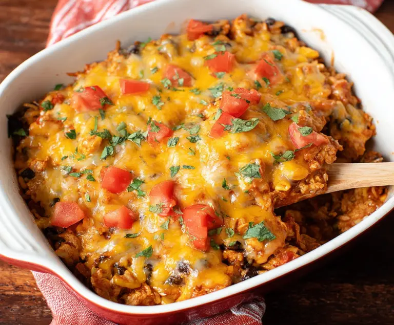 Healthy Chicken Taco Casserole