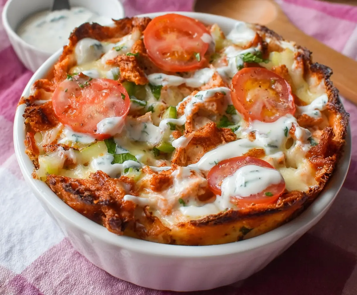 Healthy Cottage Cheese Pizza Bowl Recipe