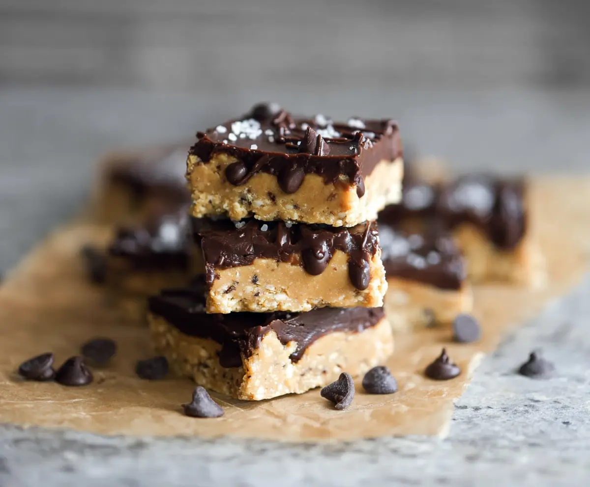 Healthy No Bake Cookie Dough Bars