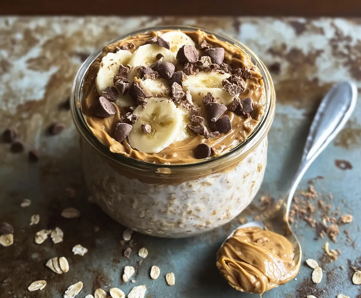 High-Protein Peanut Butter Overnight Oats