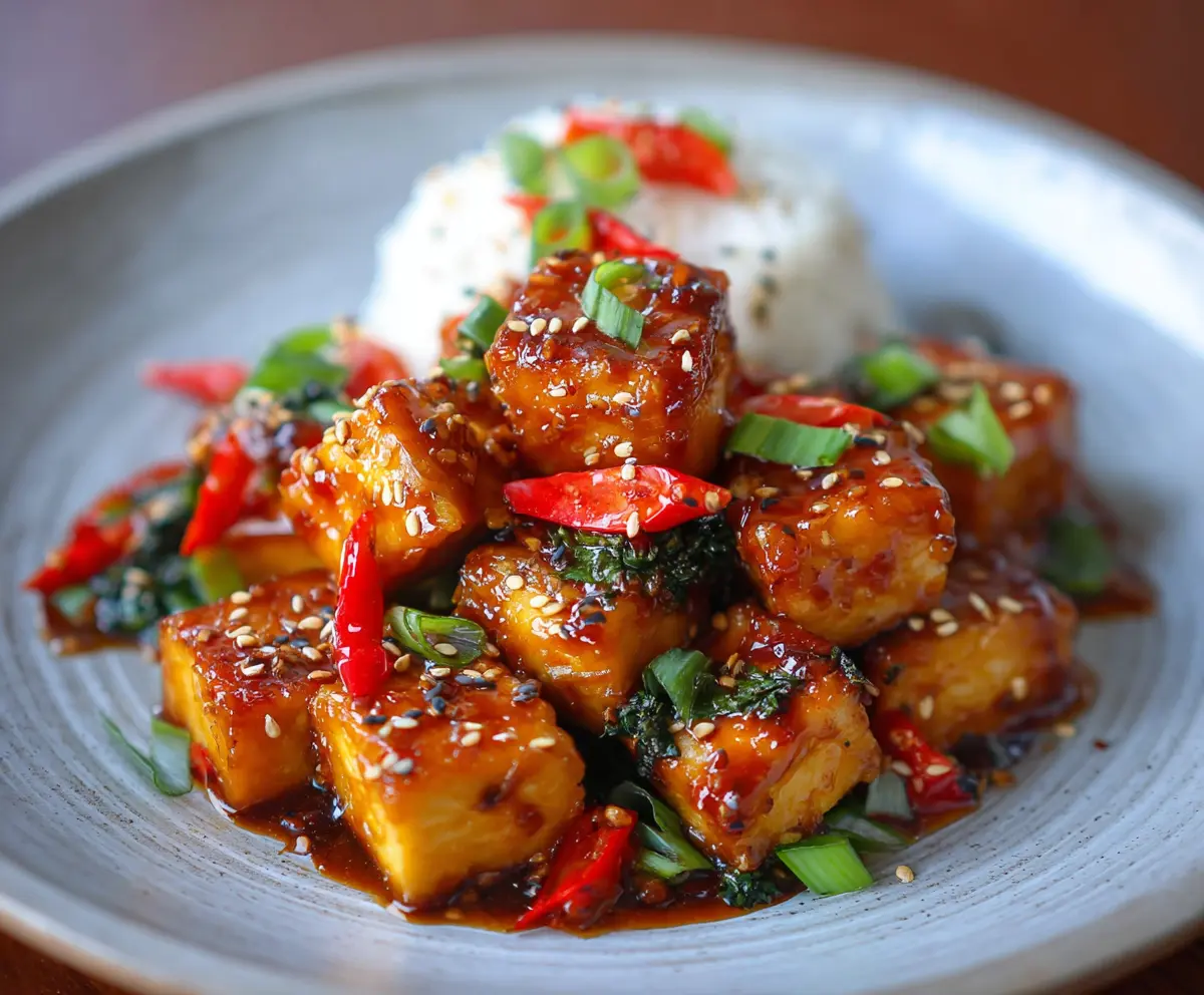 Easy Honey Garlic Tofu Recipe