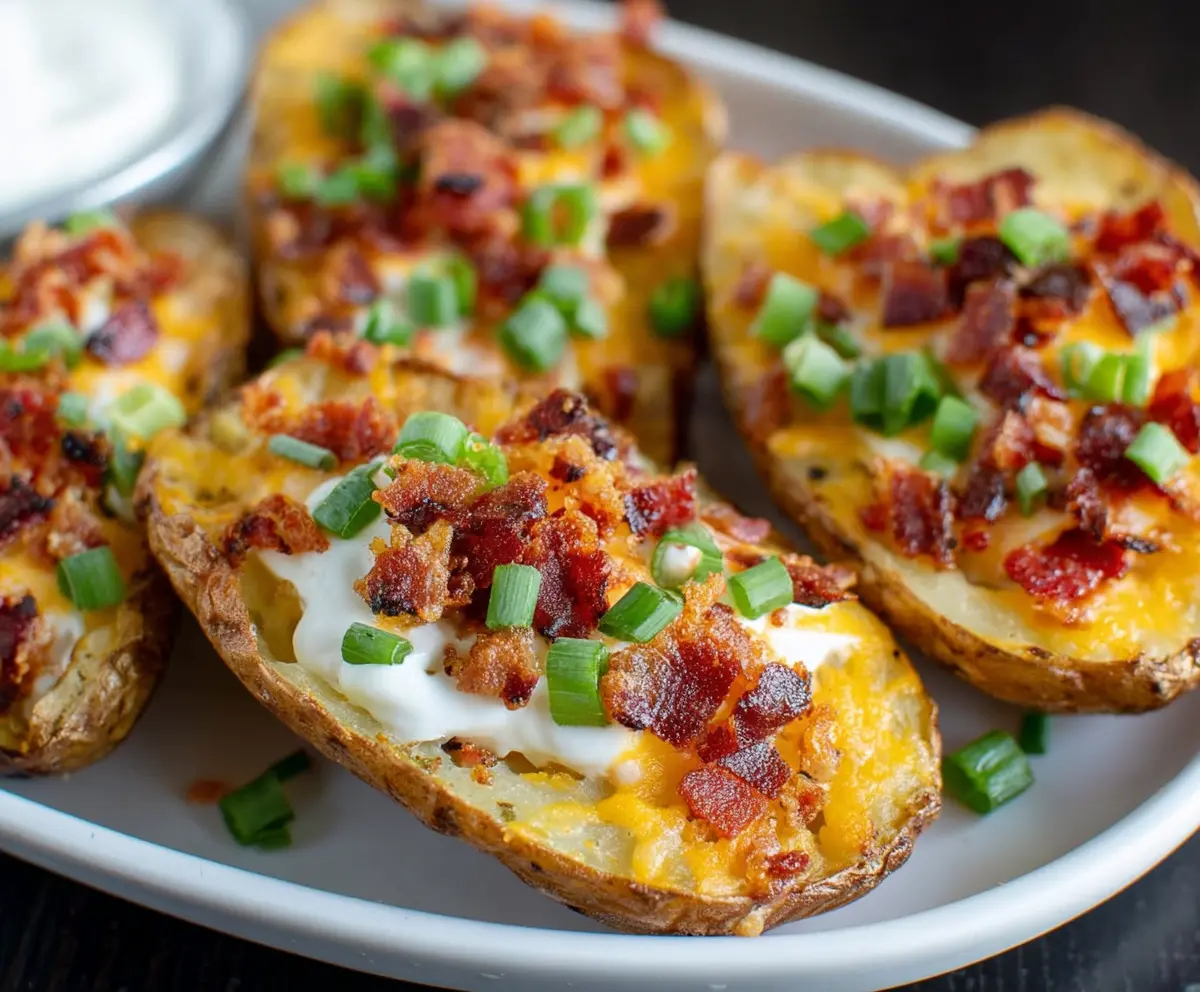 Crispy Loaded Potato Skins Recipe