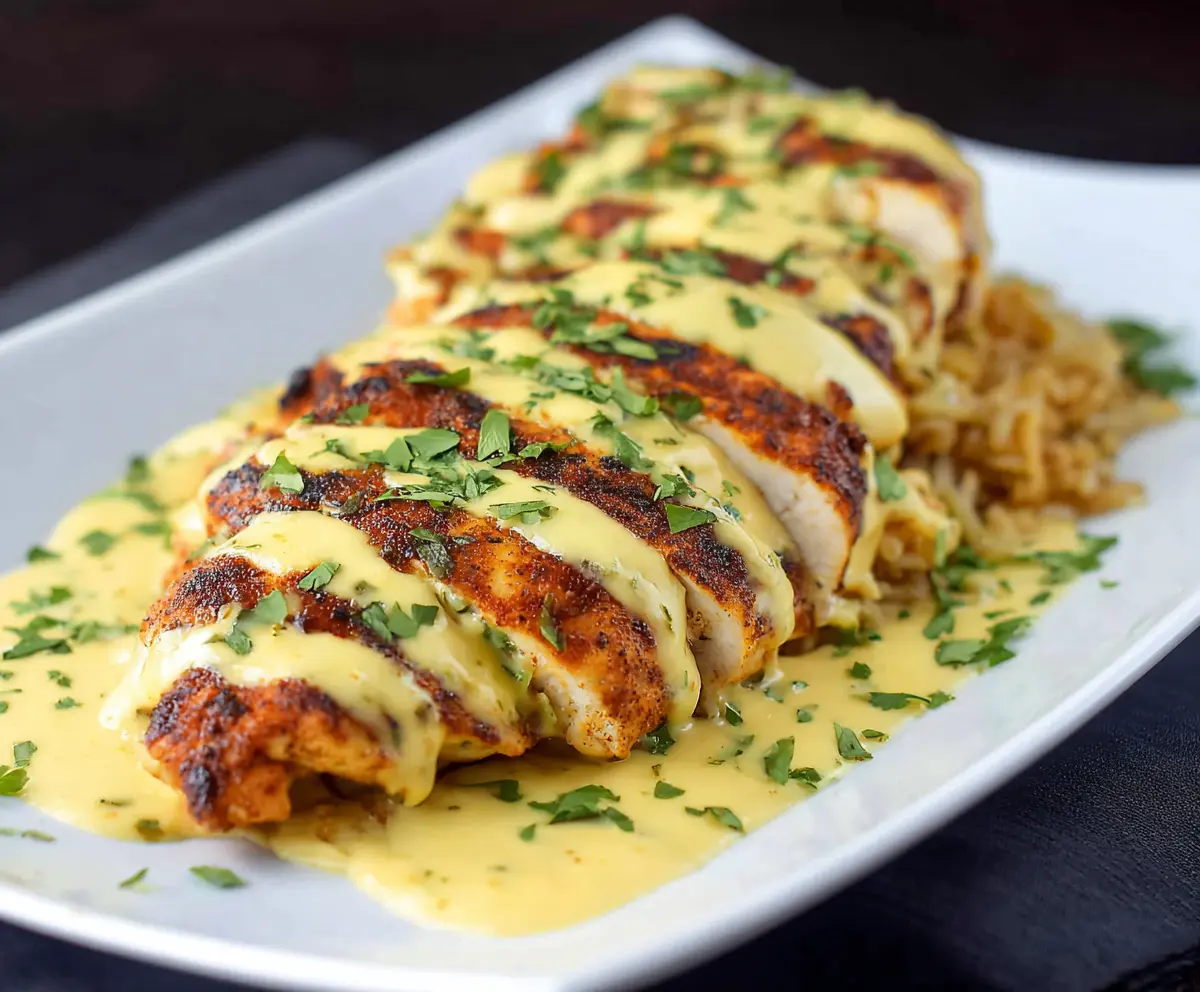 Easy Mexican Chicken with Cheese Sauce