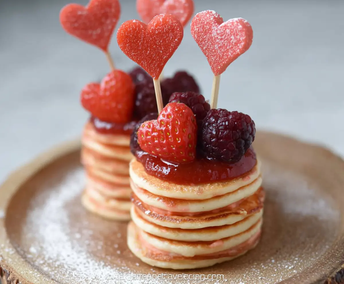 Mini Heart Pancakes Recipe