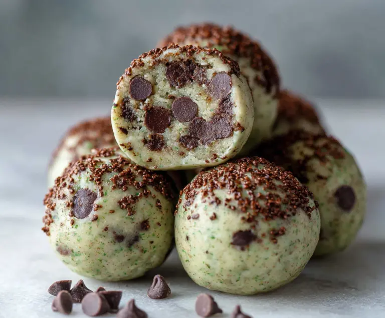 Mint Chocolate Chip Protein Balls