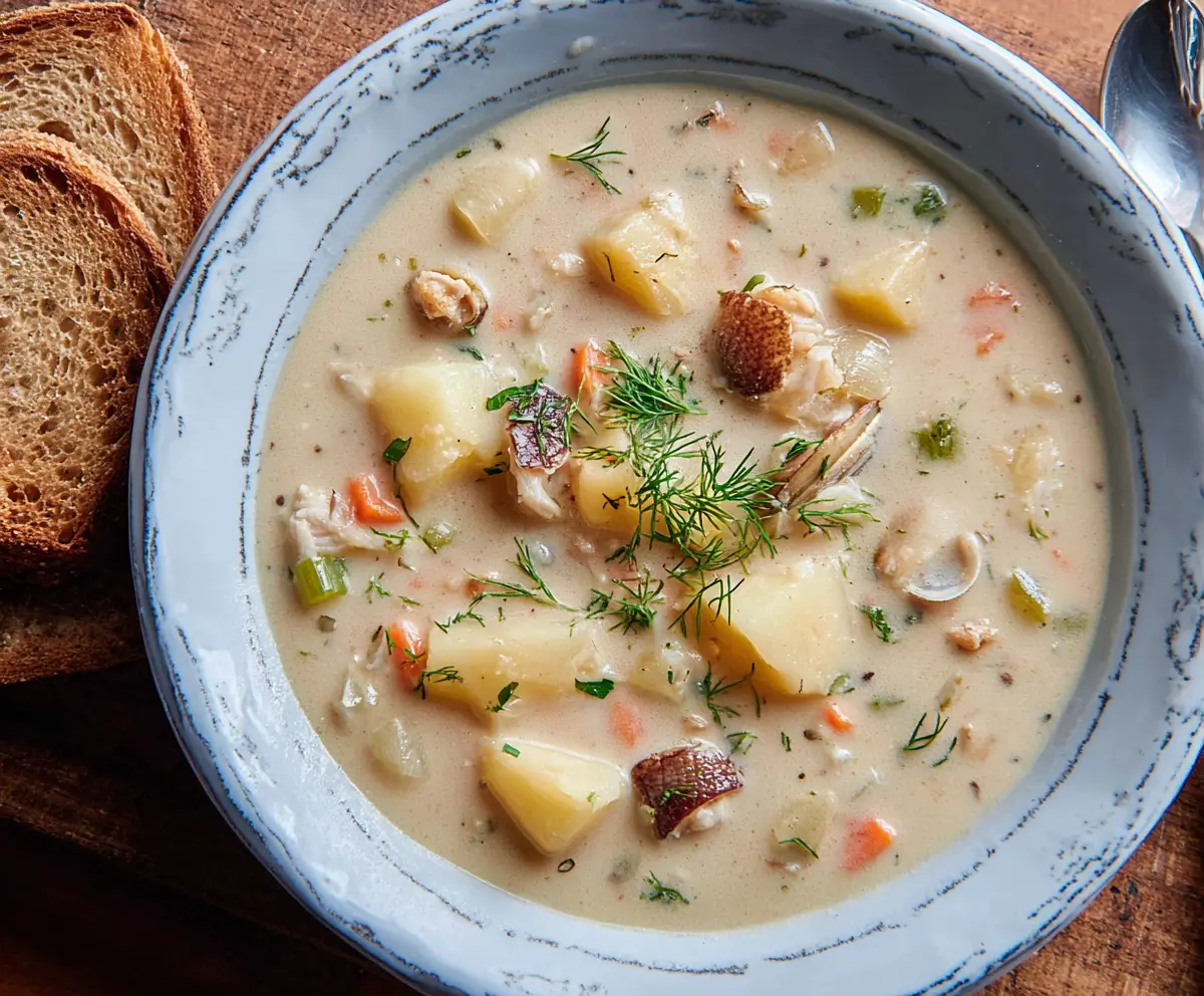 Creamy New England Clam Chowder Recipe