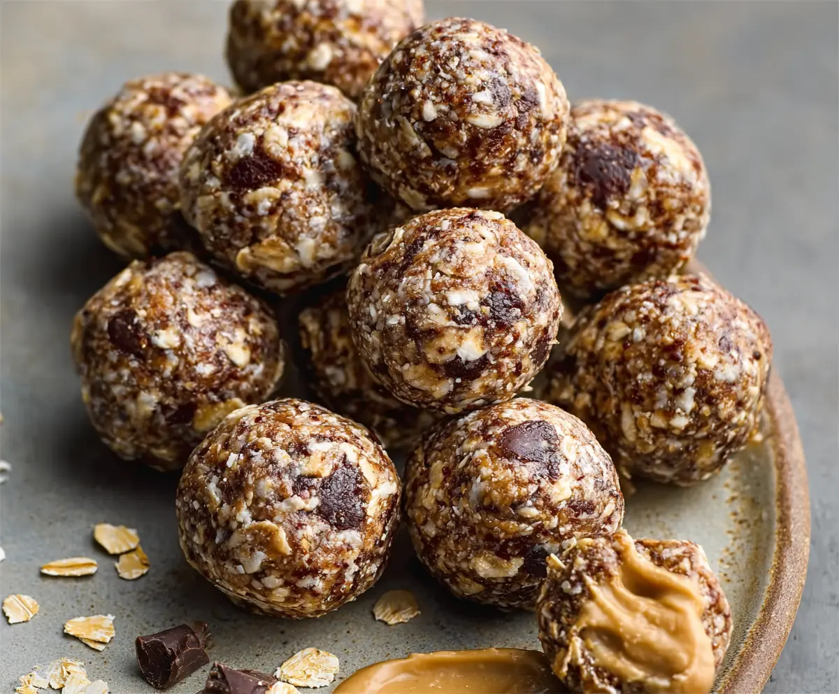 Easy Peanut Butter Banana Protein Balls